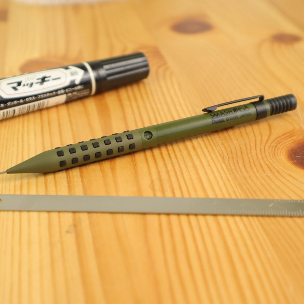 Pentel Smash Sharp Pencil Military Green 0.5mm Q1005-MDKS
