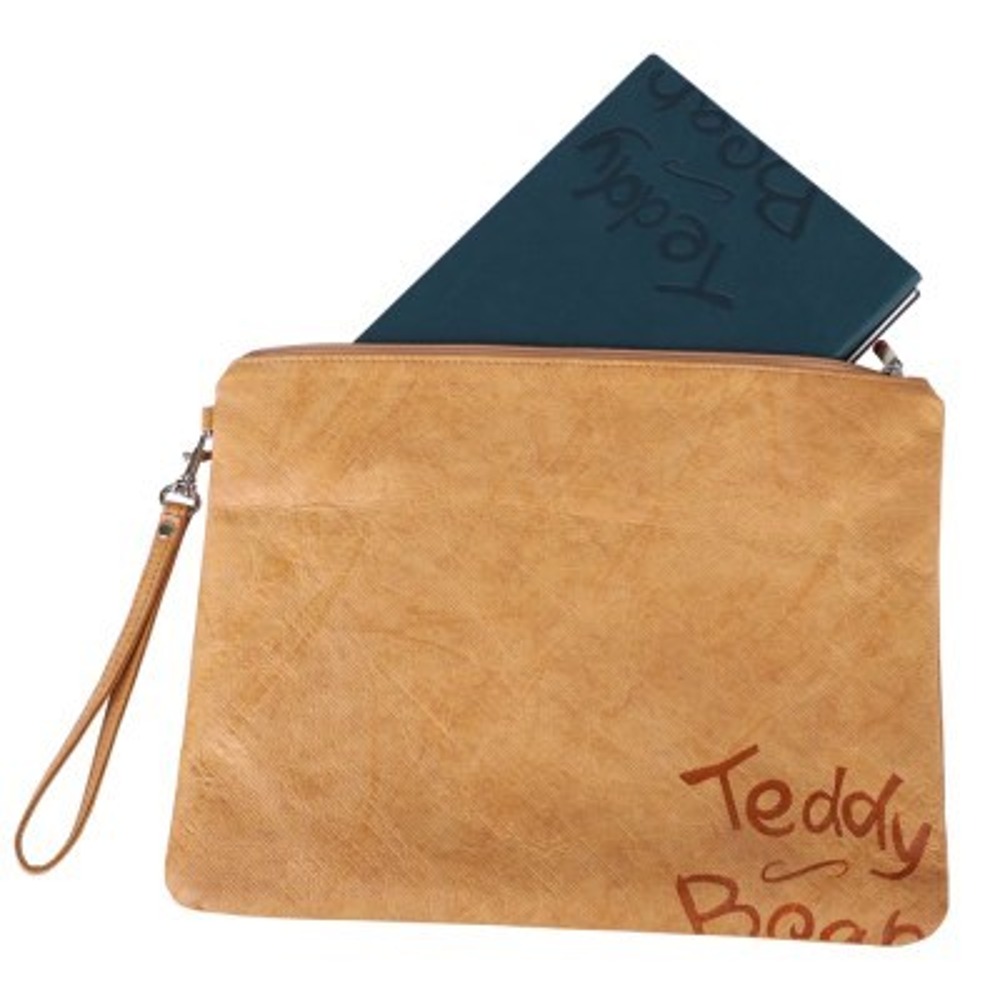 Roosevelt Teddy Bear Tyvek Pouch Clutch Bag
