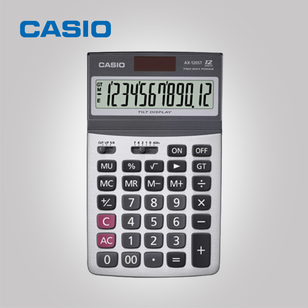 CASIO Calculator AX-120ST 12-Digit