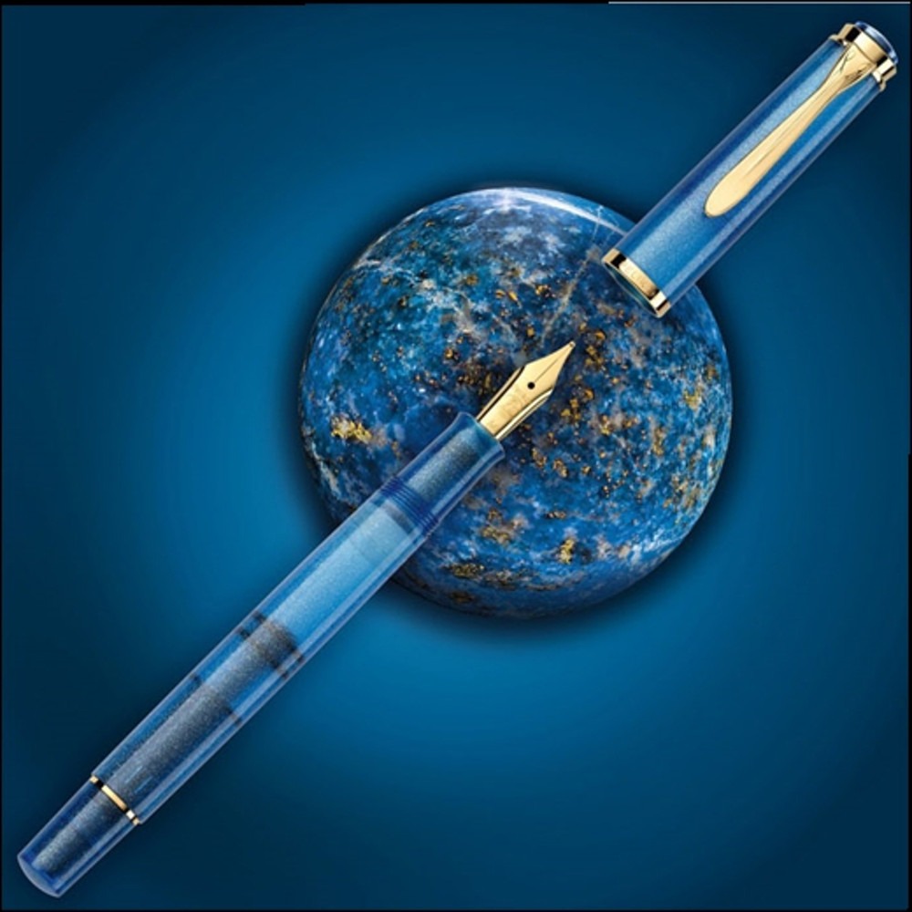 Pelikan Fountain Pen Special Edition M200 Golden Lapis F
