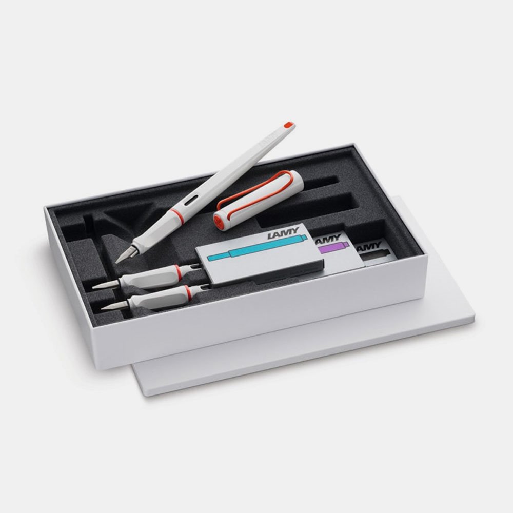 LAMY Joy15 Fountain Pen Calligraphy Set (2 Pen Nibs, Cartridge)
