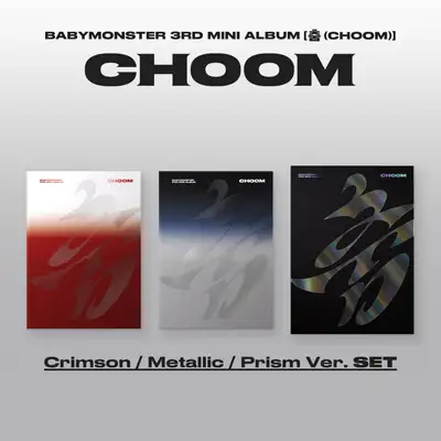 (3種セット) BABYMONSTER 3rd MINI ALBUM [춤 (CHOOM)] Crimson / Metallic / Prism Ver.