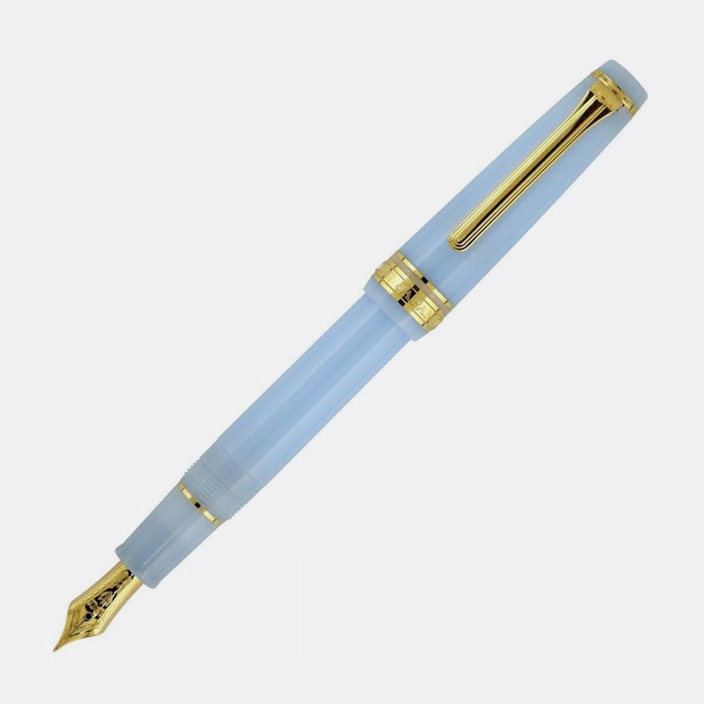 Sailor Shikiori Fairy Tale Series 14K Fountain Pen MF The Grateful Crane Sky Blue
