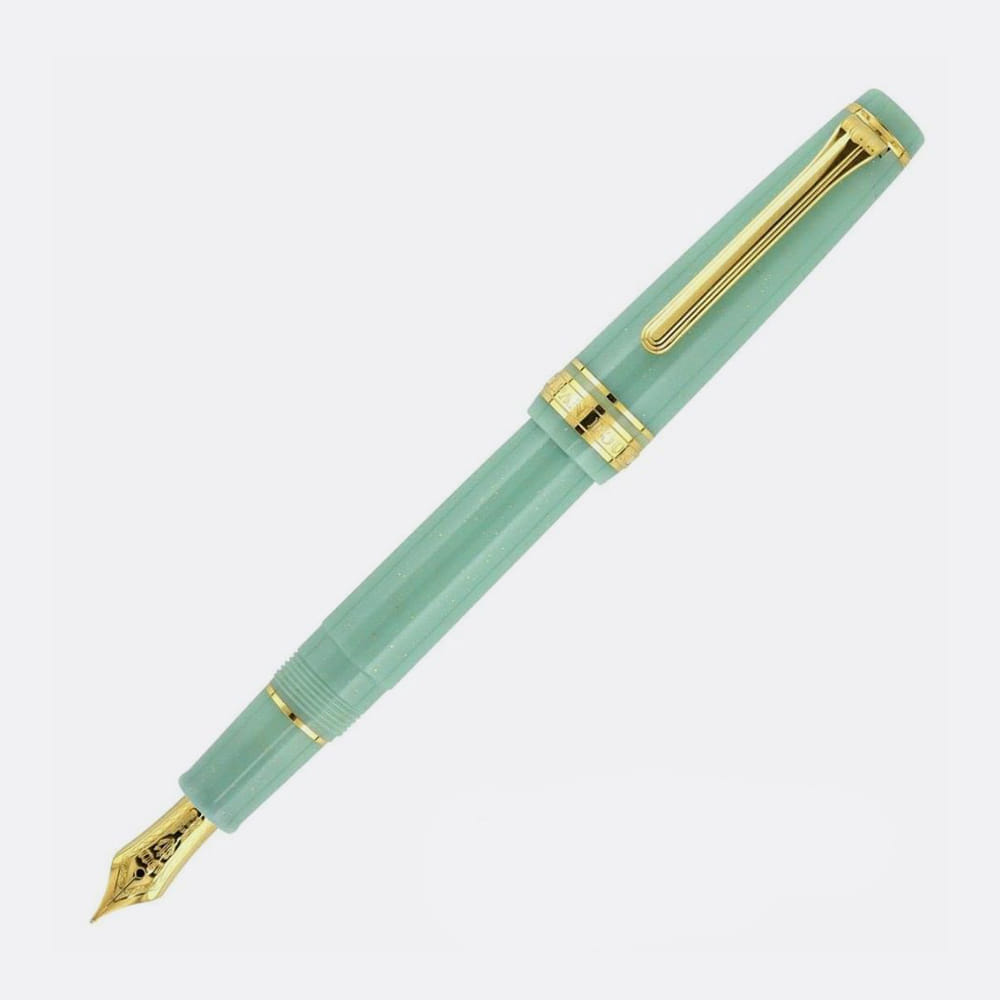 Sailor Shikiori Fairy Tales Series 14K Fountain Pen MF Ryugu Emerald