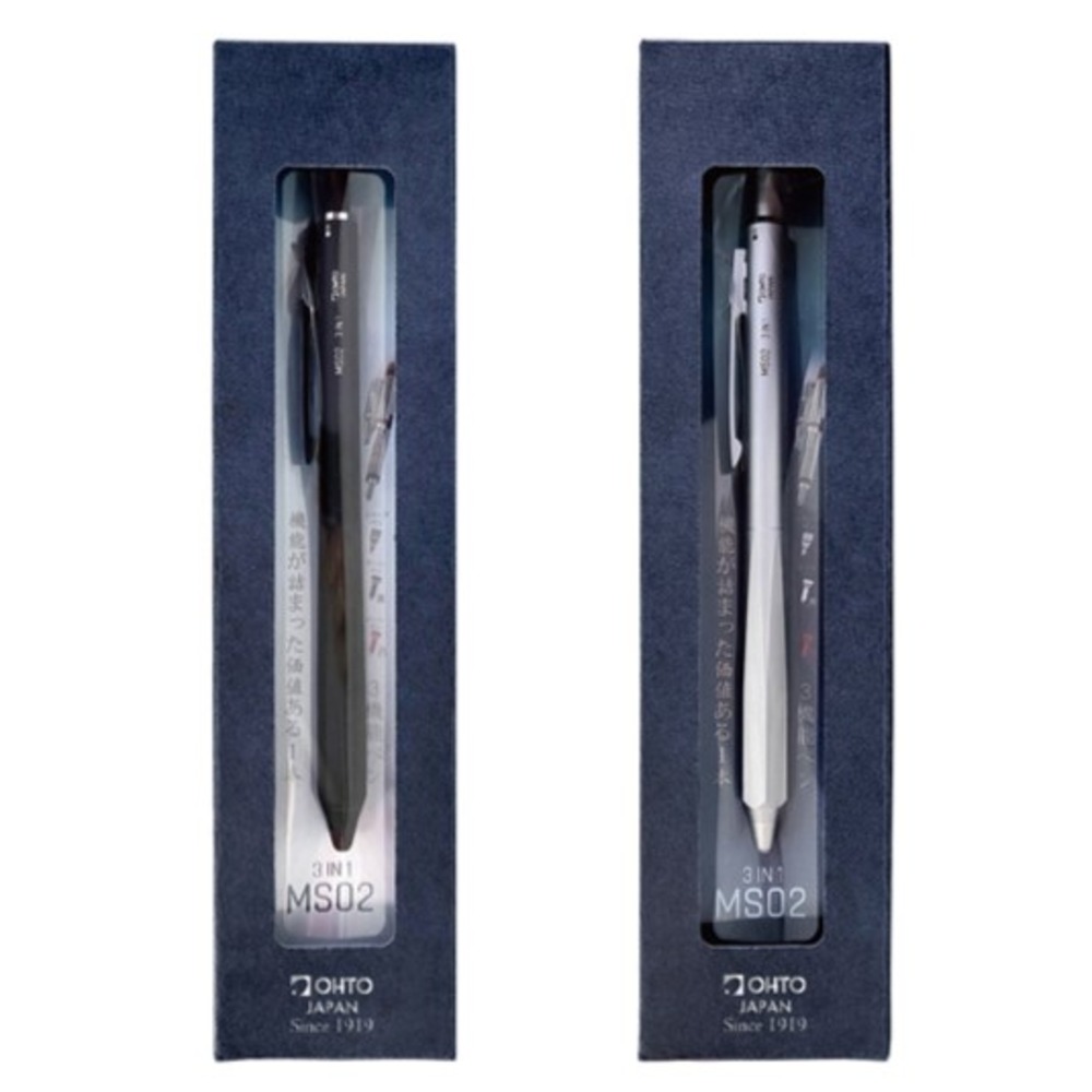OHTO Brass Multi-Pen MS02 3in1 2-Color Ballpoint + Mechanical Pencil