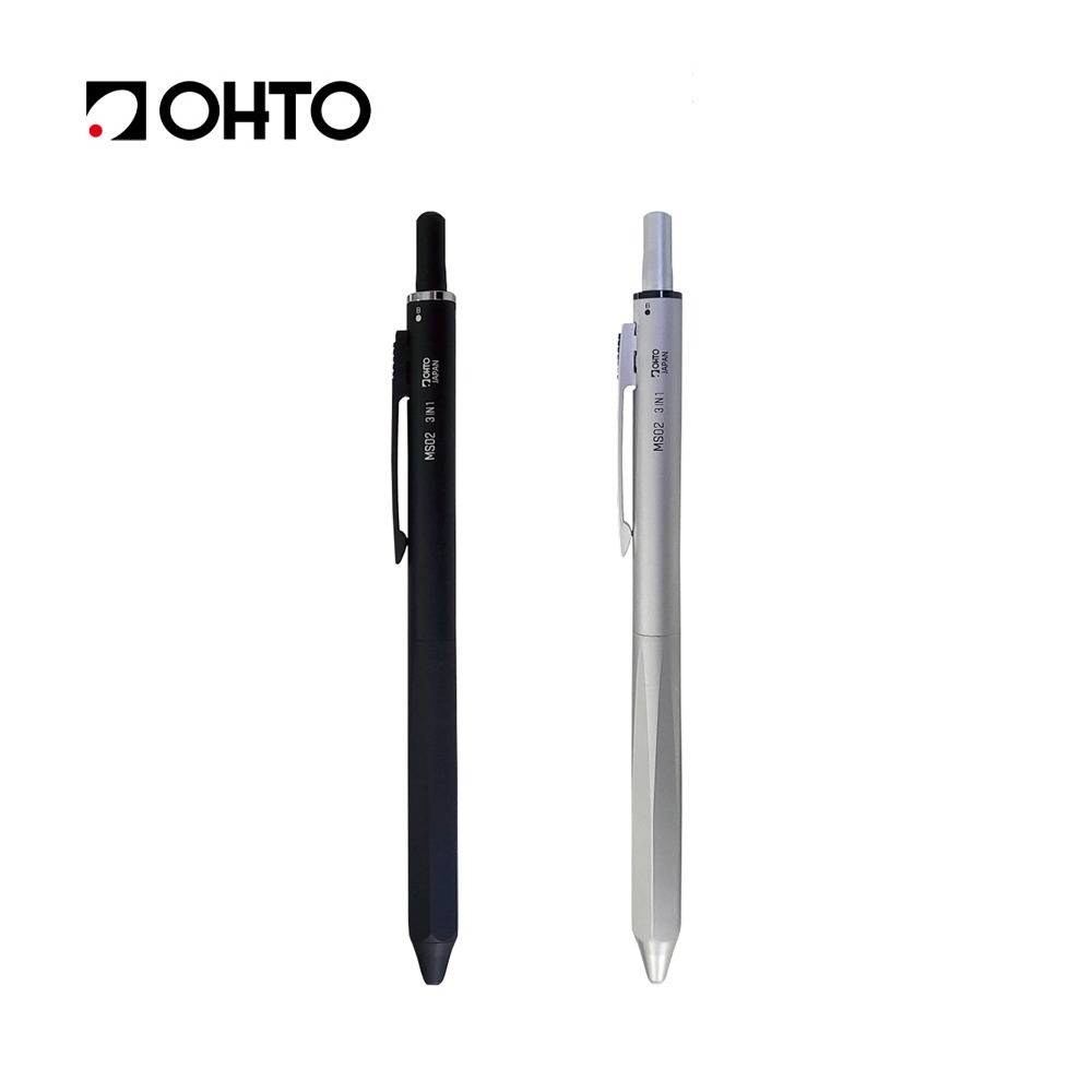 Auto Multi Pen MS02 3in1 Dual-Color Ballpoint + Mechanical Pencil (2+1)