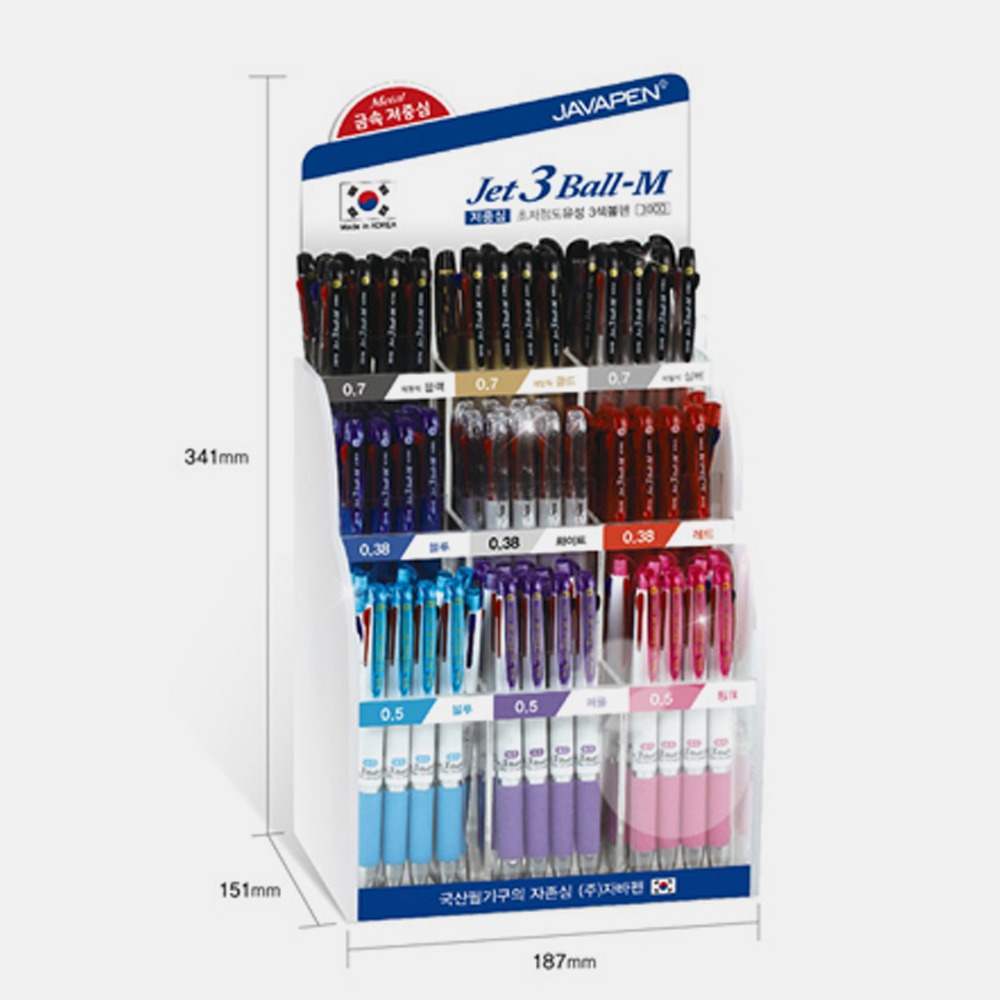 Java Jet 3ball M 3-Type Ballpoint Pen Display Set