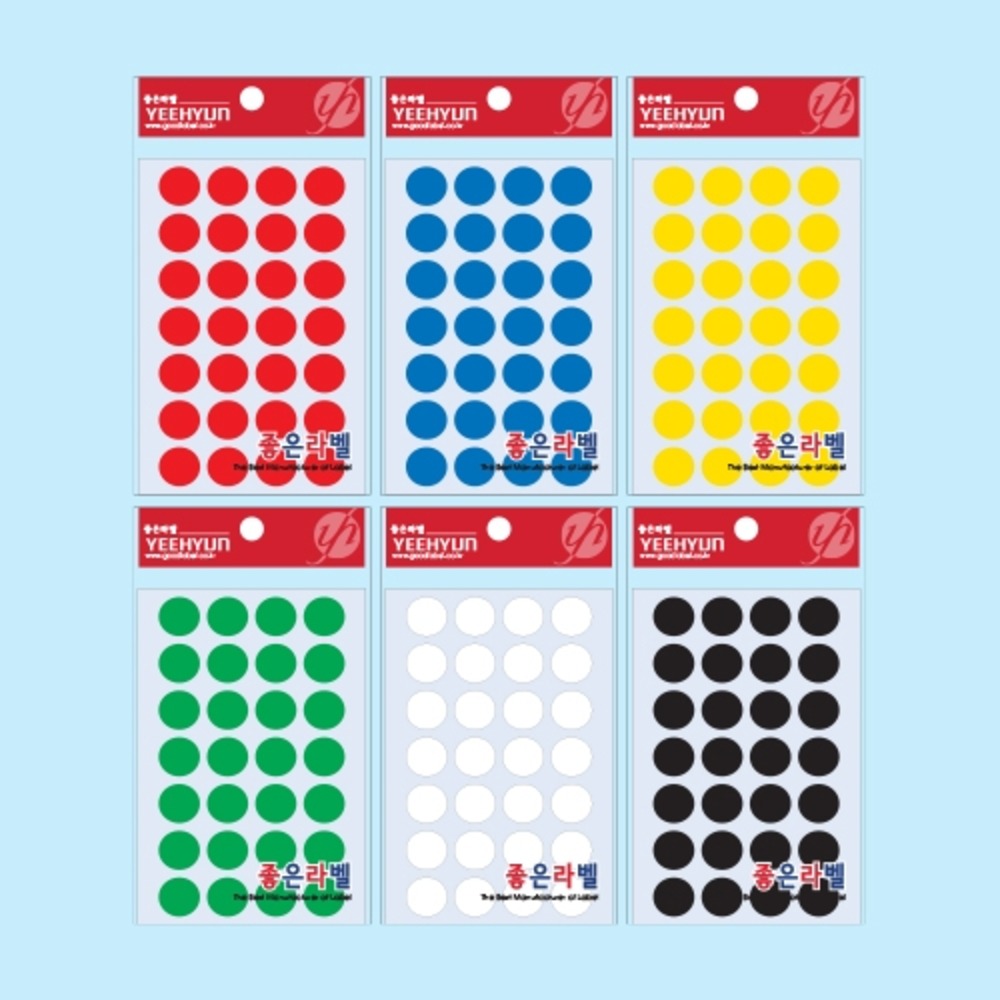 Label Stickers 3006 Round Label Stickers 19mm