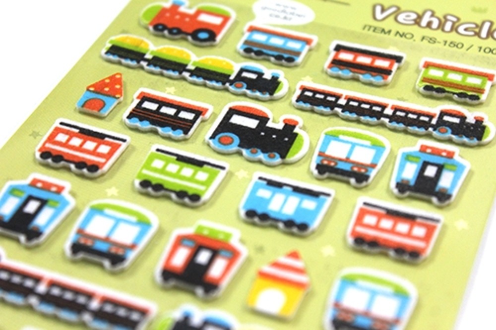 Felt Sticker Label Train Vehicle FS-150