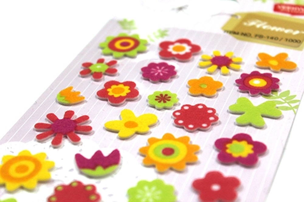 Flower Princess Felt Index Tab Sticker FS-140