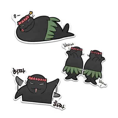 [해뜨는集]해뜨る集最愛ビッグ切手シール No.4 海範セット｜ウェブトゥーングッズ