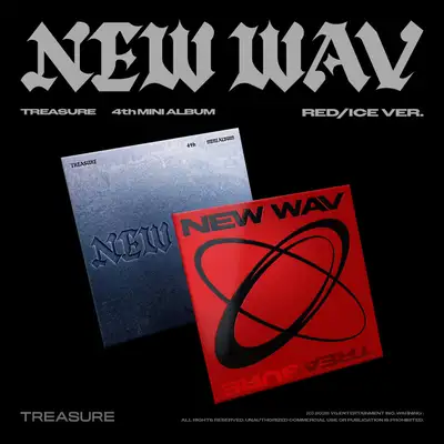 (2種セット) TREASURE 4th MINI ALBUM [NEW WAV] RED/ICE VER.