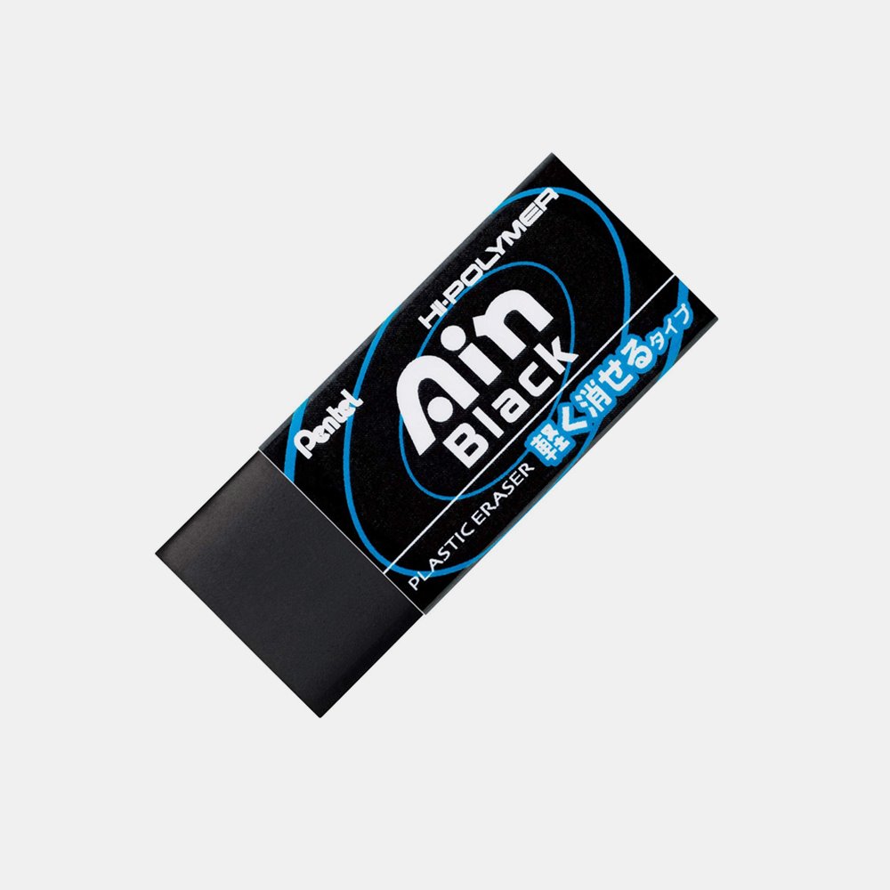Pentel Ain Eraser Black ZEAH06KA Medium, ZEAH10KA Large