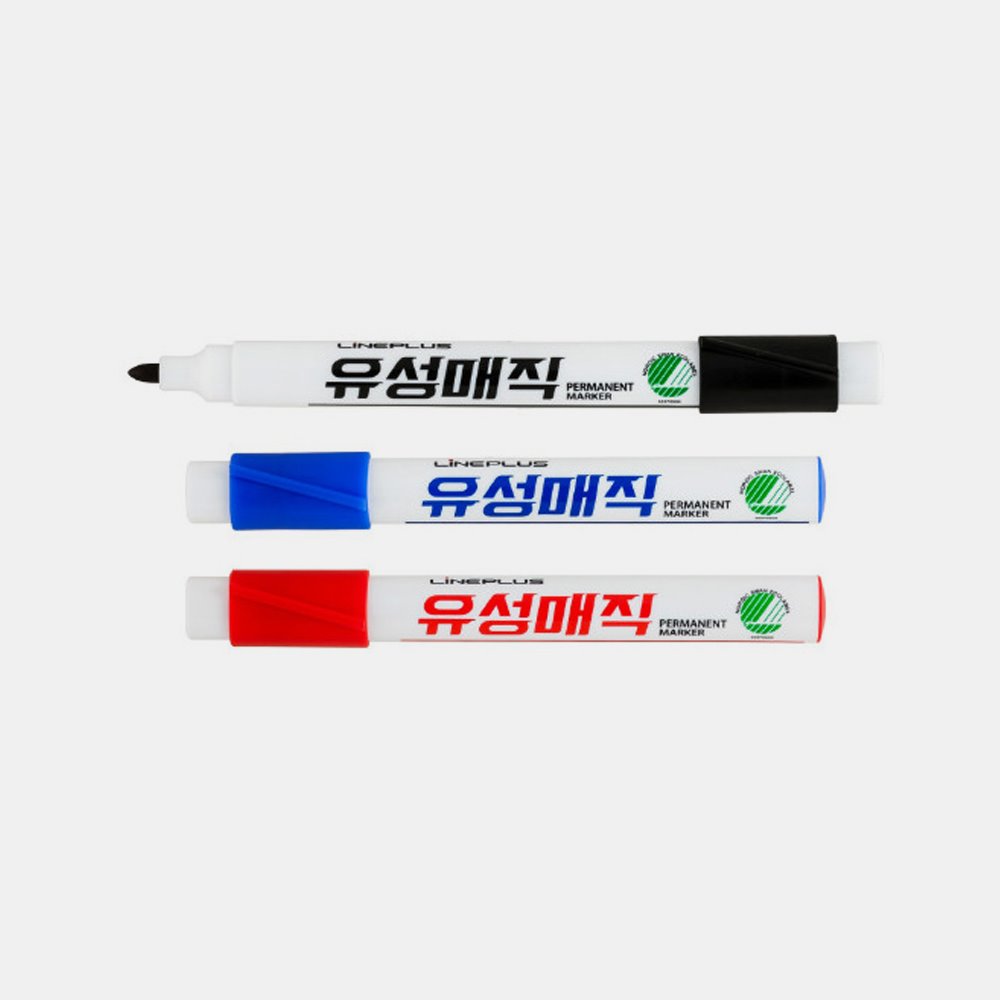 LINE PLUS Phenol Oil-Based Marker Round Tip Name Pen