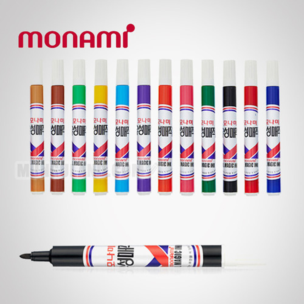 Monami Oil-Based Marker 12-Color Set