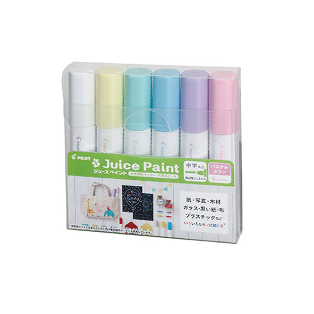 Pilot Juice Paint Pastel Color Water-Based Marker 6-Color Set