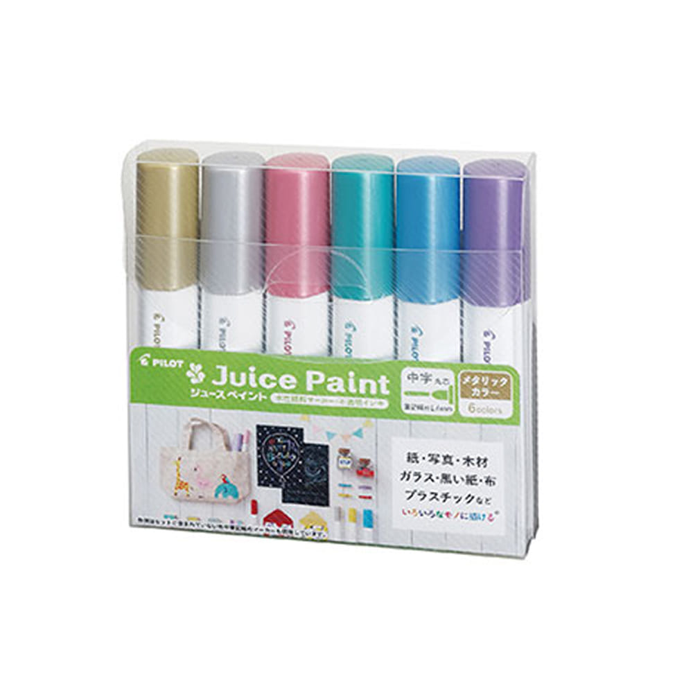 Pilot Juice Paint Metallic Water-Based Marker 6-Color Set