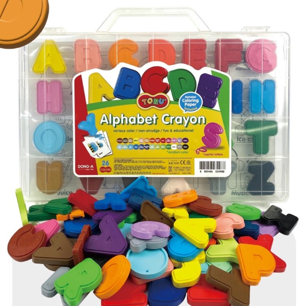 Dong-A Alphabet Crayon Set 26 Colors A-Z