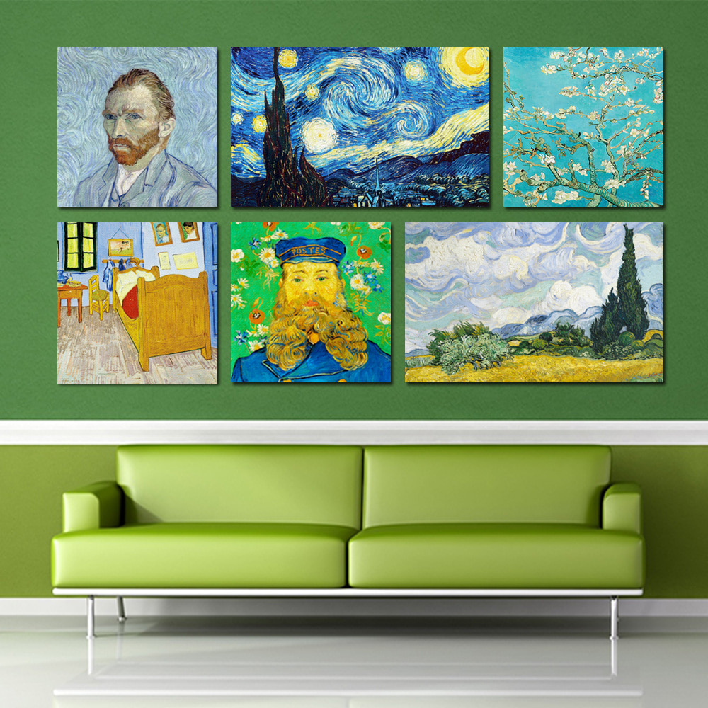 Modern Factory Vincent van Gogh Masterpiece Canvas Art Frame 32 Types