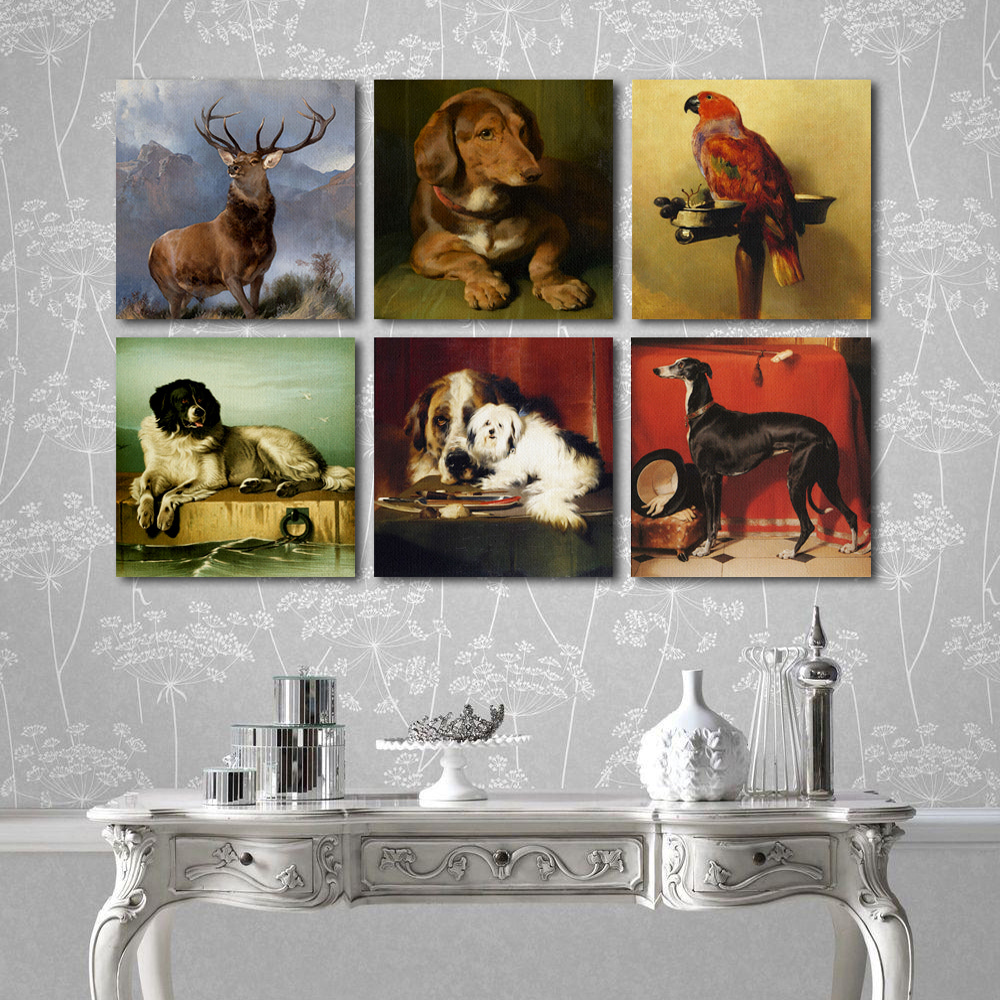 Modern Factory Edwin Landseer Masterpiece Art Interior Canvas Frame 6 Designs