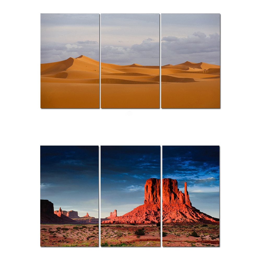 Modern Factory Interior 3-Panel Canvas Frame Set 35 Designs