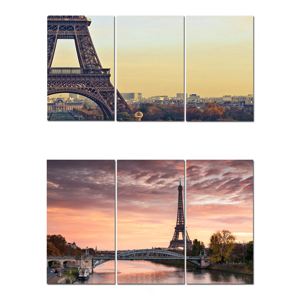 Modern Factory Interior 3-Panel Canvas Frame Set 35 Designs