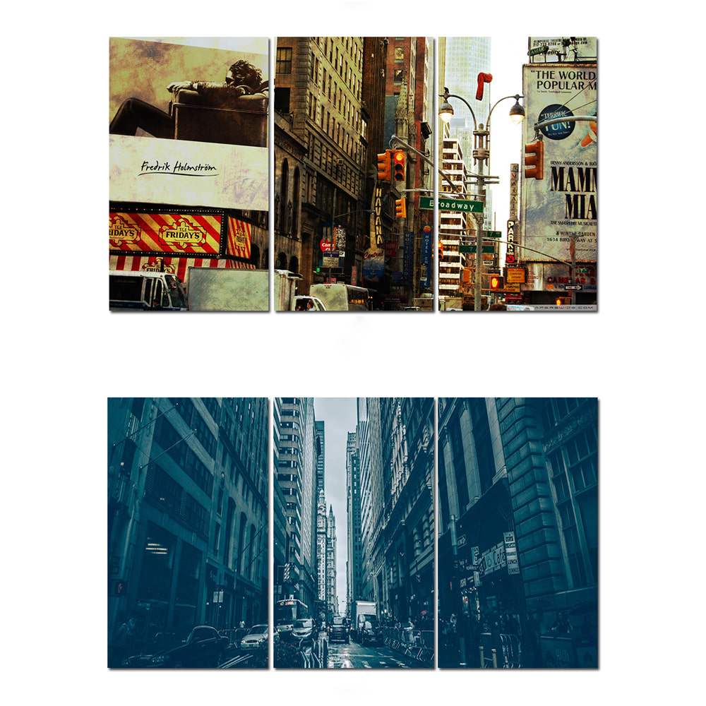 Modern Factory Interior 3-Panel Canvas Frame Set 35 Designs