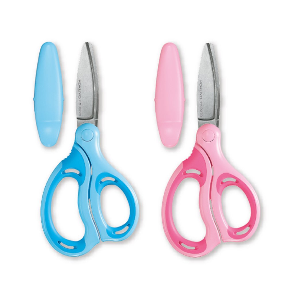 KOKUYO Safety Cap Scissors P270B Blue