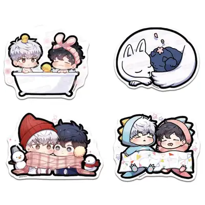 [Winter Passes, Cherry Blossoms] Gyeoji Cherry Blossom Bias Character Big Piece Sticker No.6 Daily Set