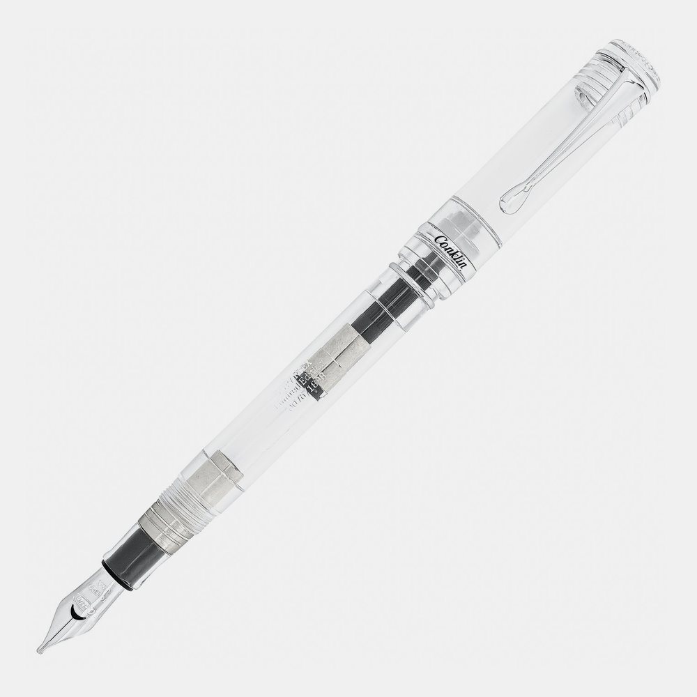 Conklin Duragraph Duraflex Transparent Chrome Limited Edition Fountain Pen
