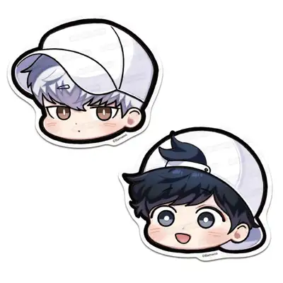[Winter Passes Cherry Blossoms] Winter Cherry Blossom Favorite Big Piece Sticker No.5 Hat Set | Webtoon Goods