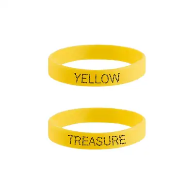 [PLEASURE] TREASURE イエロー シリコンブレスレット