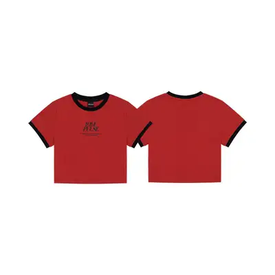 [LOVEPULSE] TREASURE RINGER CROP T-SHIRT_RED