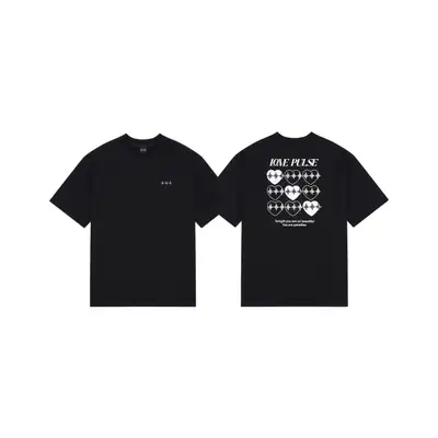[LOVEPULSE] TREASURE REFLECTIVE T-SHIRT_BLACK