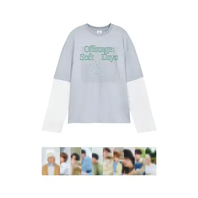[SOFTDAYS] TREASURE レイヤードロングスリーブTシャツ