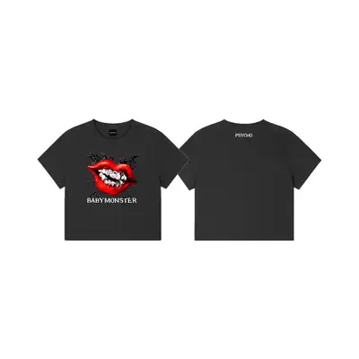 [PSYCHO] BABYMONSTER SYMBOL CROP T-SHIRT