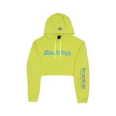 [H.Y.L.T] BLACKPINK クロップドフーディ_レモン