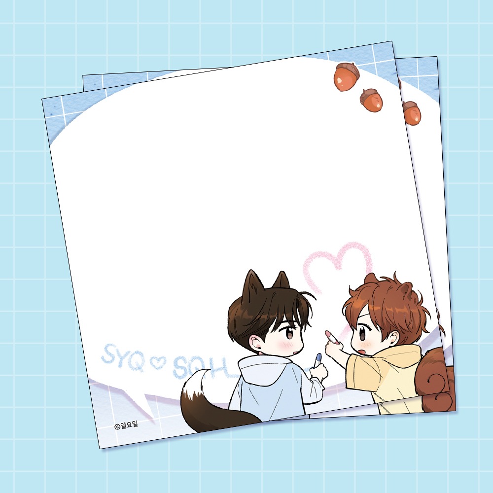 Part Time Partner Webtoon Ddeok Memo Pad 95X95mm 1 Type | Webtoon Goods