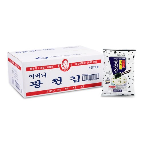 Gwangcheon Mother Full-Sheet Seaweed Snack 30g x 20 Packs