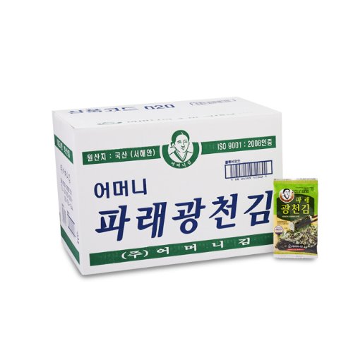 Gwangcheon Mother Laver Bento Seaweed Snack 4g x 16 pieces x 8 packs (128 pieces total)