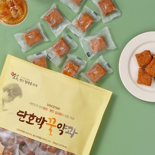 Myeong In Sweet Pumpkin Honey Yakgwa (Pouch) 500g