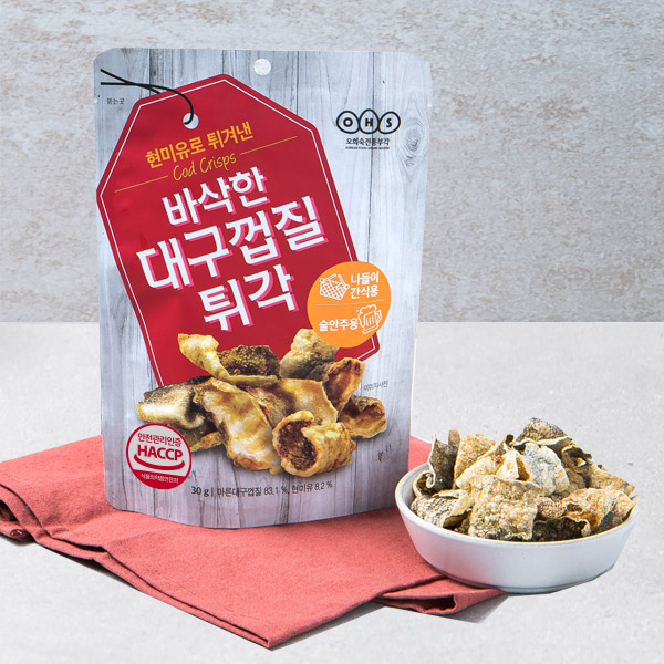 Oh Hee-sook Traditional Buak Crispy Cod Skin Chips 30g