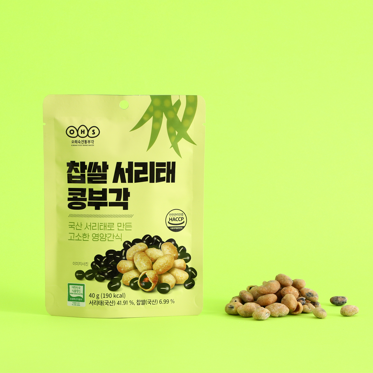 Oh Hee-sook Traditional Buak - Glutinous Rice Black Bean Buak 40g
