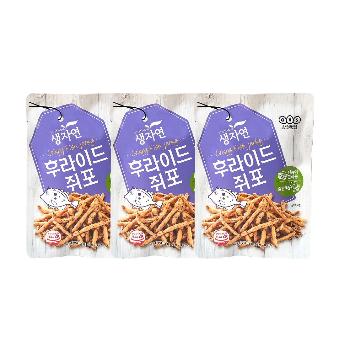 Saeng Ja Yeon Fried Squid Snack 40g x 3 Pieces