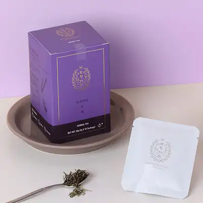 [寶香茶園] 溫暖身體的有機迷迭香&艾草草本茶 生物分解茶包