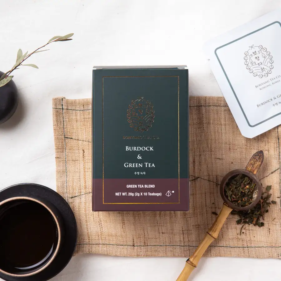 【寶香茶苑】香濃牛蒡綠茶生分解茶包 2g*12T 牛蒡茶綠茶 — 1