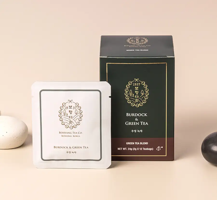 【寶香茶苑】香濃牛蒡綠茶生分解茶包 2g*12T 牛蒡茶綠茶 — 3