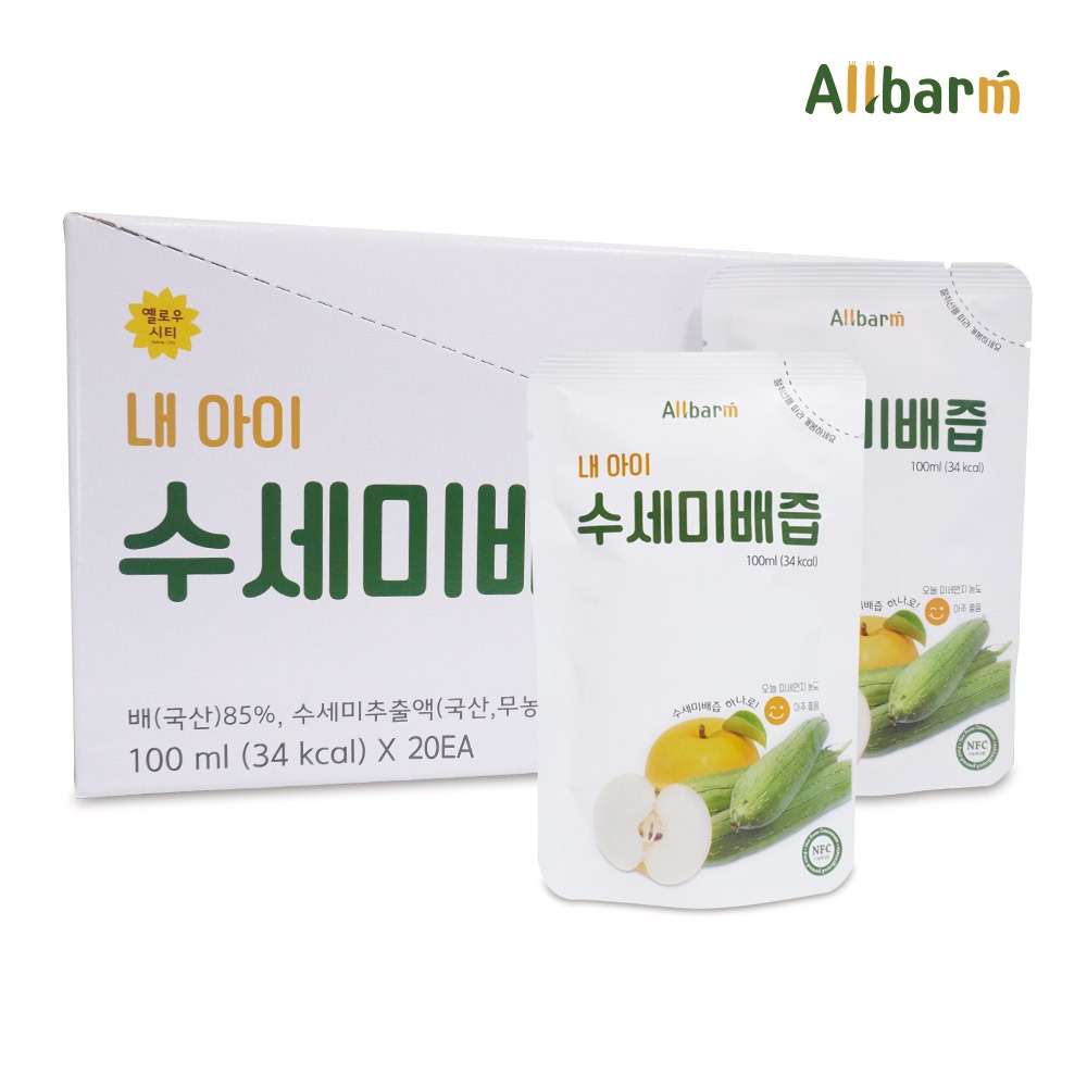 Olbareun My Child Loofah Pear Juice 1 Box (20 pieces)