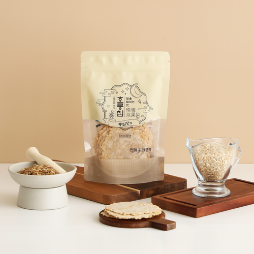 Poongssimdang Rice Cracker Horung Chips Brown Rice Oats Konjac Nurungji 3-Pack (54 pieces)