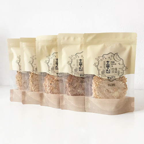 Poongsim-dang Horoong Chip Flavor Variety Pack - 1 Pack Each (Brown Rice + Brown Rice Oat Konjac + Brown Rice Chickpea + Brown Rice Oat Barley Sorghum + Brown Rice Corn)
